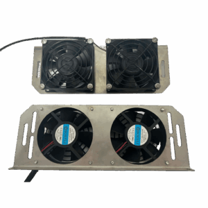 พัดลมระบายความร้อน 12VDC  พร้อมเพลทยึด