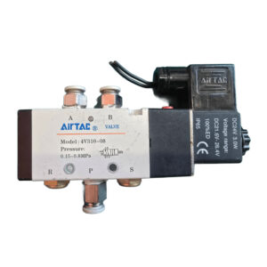 AirTac 4V310-08 โซลินอยด์วาล์วควบคุมทิศทางลมแบบ 5/2 ทาง (5 Ports 2 Positions)